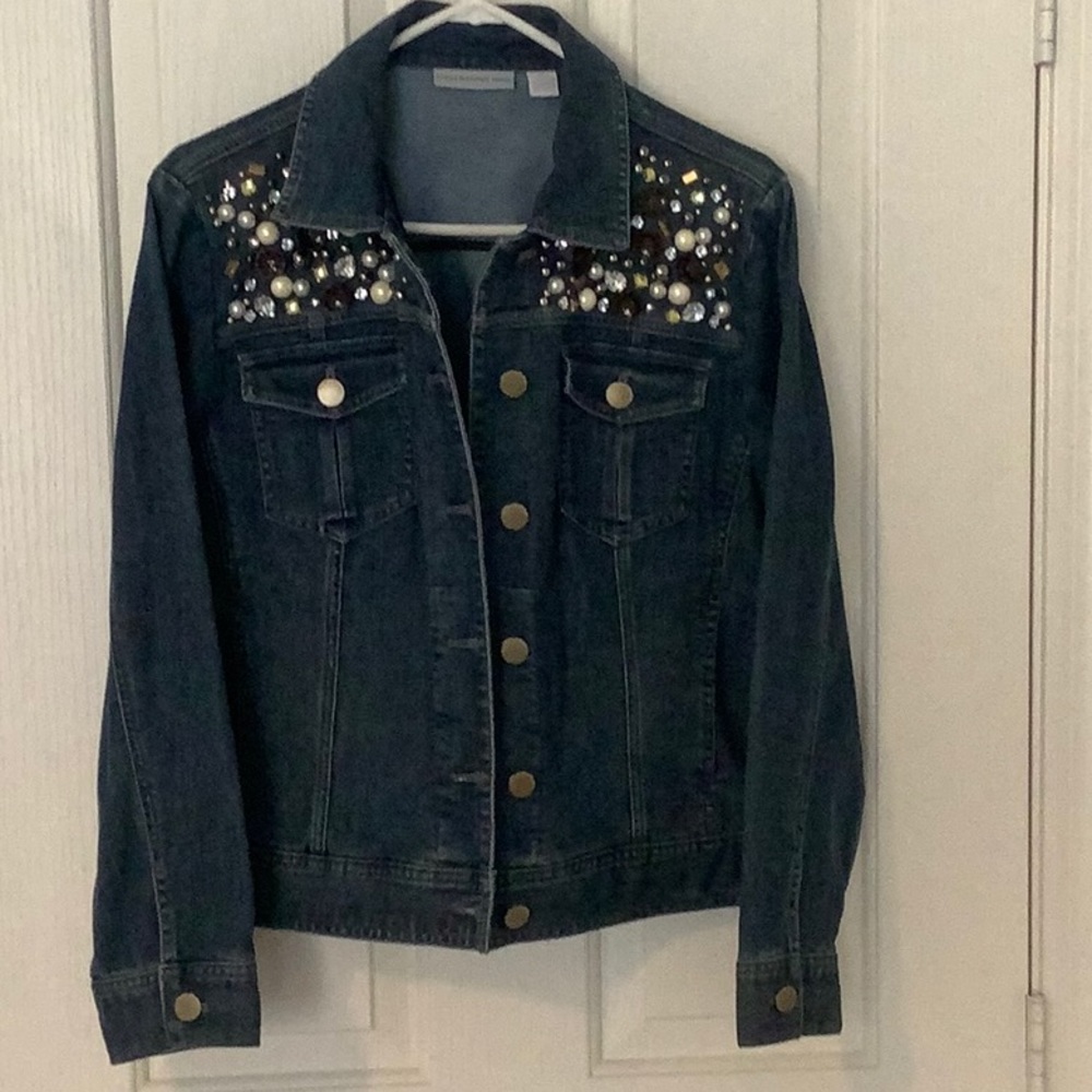 Embellished denim jacket